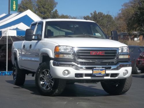 2006 gmc sierra 2500 hd slt 4x4 crew dvd 6.6 duramax diesel allison