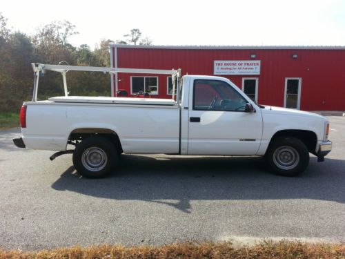 1996 gmc chevrolet pickup truck low miles runs great white no reserve
