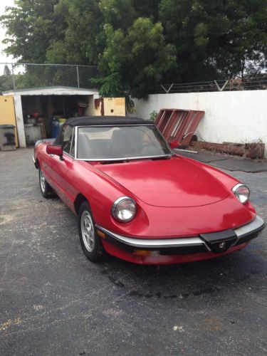 1989 alfa romeo spider veloce