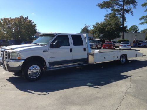 2002 ford f-450 lariat 7.3 powerstroke car hauler ramp truck rollback