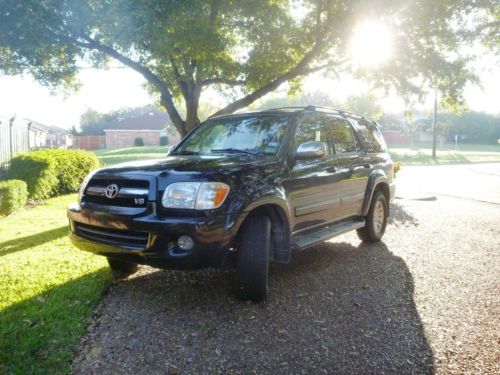 2007 toyota sequoia limited 4x4 dvd navigation black/gray