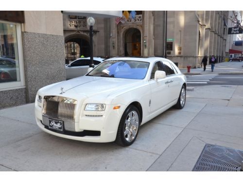 2011 rolls royce ghost.  english white with creme light.