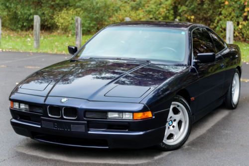 1994 bmw 850csi m8 6speed manual v12 5.6l 69k mi southern serviced carfax rare!!