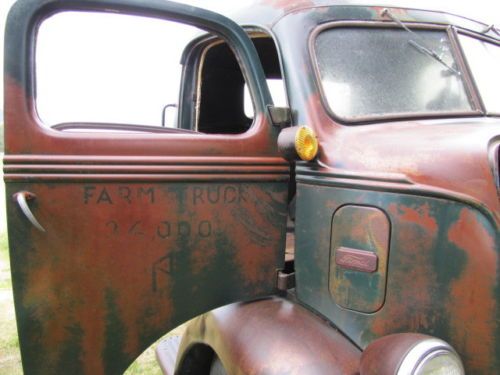 1947 ford coe original flathead v8 rollback