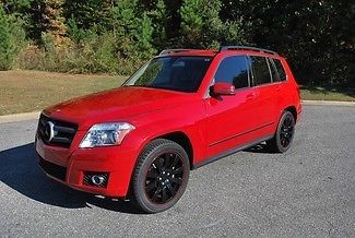 2011 mercedes glk 350 suv red/blk 39k miles warranty mint low reserve