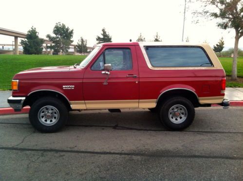 1990 ford bronco eddie bauer 4x4&gt;&gt;rust free&gt;&gt;low miles&gt;&gt;clean