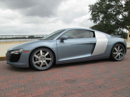 2008 audi r8 4.2l heffner twin turbo 6-speed manual, hre wheels, custom