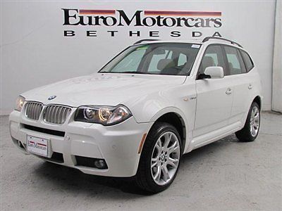 X3 x bmw 3.0si si white leather navigation dealer financing parking sport m 08