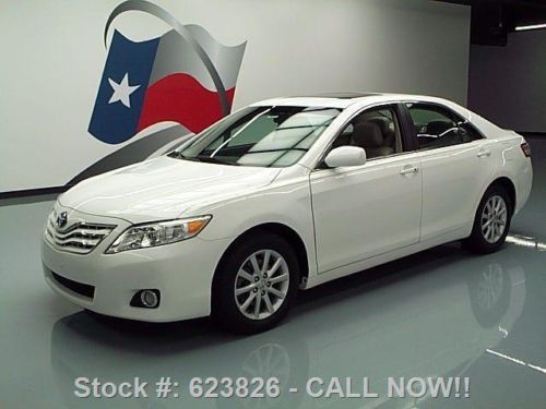 2011 toyota camry xle v6 sunroof htd leather alloys 28k texas direct auto