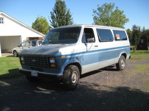 1991 ford e-150 window van, formerly wheel chair/handicap van - 7 passenger