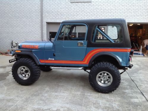 1986 jeep cj7 renegade original paint unrestored cj! super solid lifted 4x4