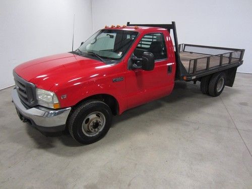 02 ford f350 super duty  11ft flat rwd 5.4l v8 dually drw 1 owner colo 80pics