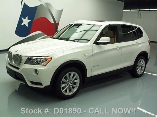 2013 bmw x3 xdrive28i awd pano roof htd seats nav 9k mi texas direct auto