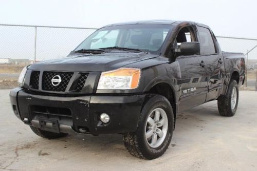 2011 nissan titan pro-4x crew cab 4wd damaged salvage runs! only 23k miles l@@k!