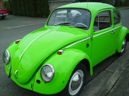 1965 volkswagen beetle (lime green) rebuilt engine
