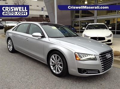 Audi a8 l lwb 4.2 v8 nav pano roof awd quattro all wheel drive silver