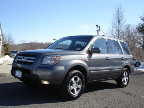 No reserve 2007 honda pilot ex-l awd 4x4 navigation roof 3rd row lthr needs tlc