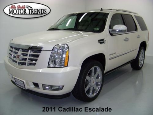 2011 cadillac escalade premium navigation rearcam roof dvd heated ac seats 37k