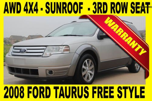 2008 taurus freestyle, all wheel drive, sunroof,3rd row,dvd
