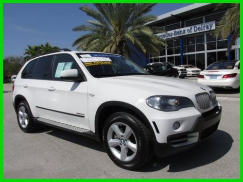 09 alpine white x-5 xdrive-35d diesel awd 3l i6 7-passenger suv *navigation *fl