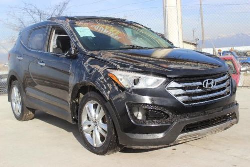 2013 hyundai santa fe sport 2.0 awd damaged salvage only 1k miles economical!!