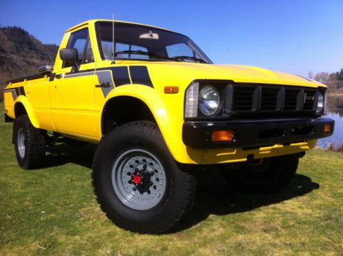 Beautifully restored 1980 toyota 4x4 pickup, original turn key ready truck -22r