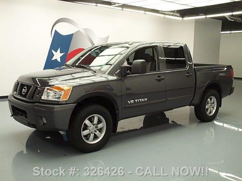 2011 nissan titan pro-4x crew 4x4 park assist tow 43k!! texas direct auto