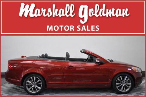 2012 volvo c70 t5 convertible in flamenco red 15,100 miles auto cd player