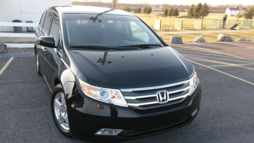 2012 honda odyssey touring elite 6sp automatic rebuilt flood car salvage title