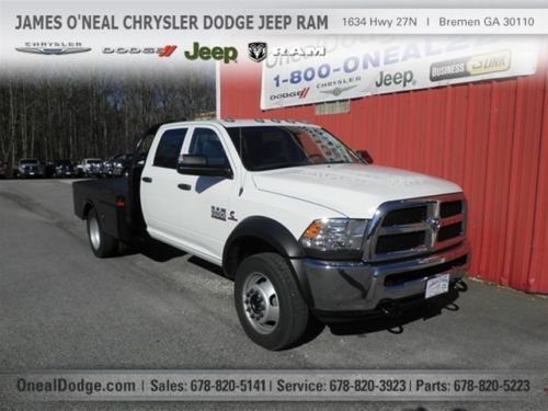 New 2014 ram 5500 crew cab 4x4 6.7l cummins diesel flat bed