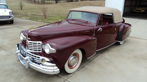 1946 lincoln continental convertible -v12 -very rare, 1 of only 201 built in &#039;46
