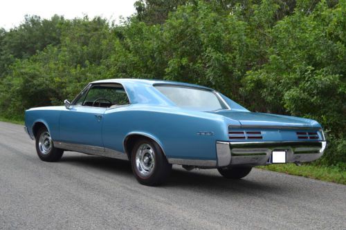 1967 gto orig 400/335hp 4 spd factory a/c posi phs docs tyrol blue parchment