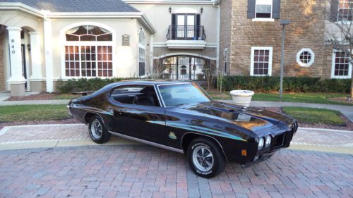 Frame off 1970 pontiac gto judge black fresh restoration original 60k mile rare