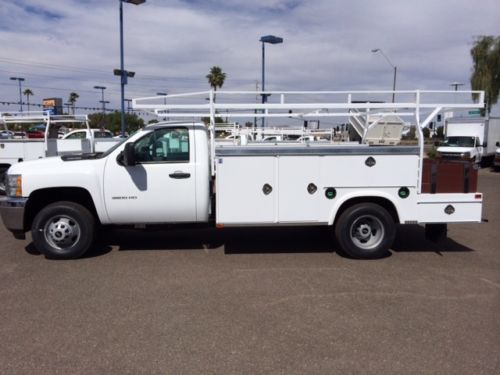 Duramax diesel royal combo contractor utility service body truck dually new