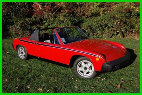 1975 porsche 914, 1.8l red w/ black, targa top, 4 sp, restored, newer tires!