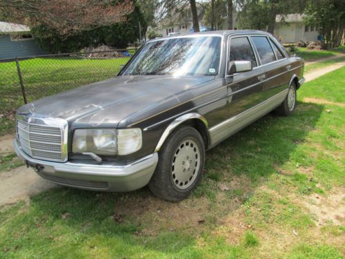 1985 mercedes benz 500 sel s-class grey market euro amg rims pirelli tires!