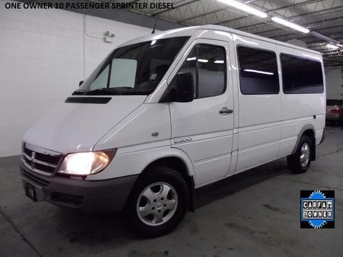 1-owner, 10 passenger sprinter, diesel, rear air, clean