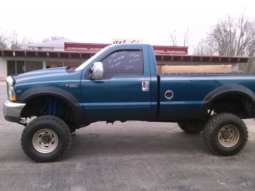 2001 ford f-250 super duty xlt standard cab mudder 5.4l lifted 16&#034; 36&#034; tires