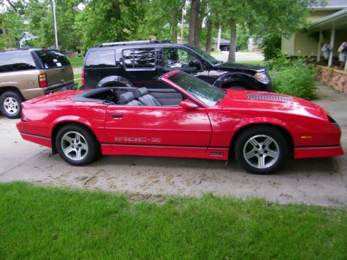 1989 chevrolet camaro iroc-z convertible 2-door 5.0l tpi