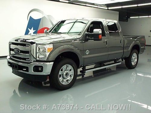 2013 ford f-250 lariat crew 4x4 diesel sunroof nav 15k texas direct auto