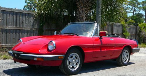 1990 alfa romeo spider graduate convertible, florida, low miles