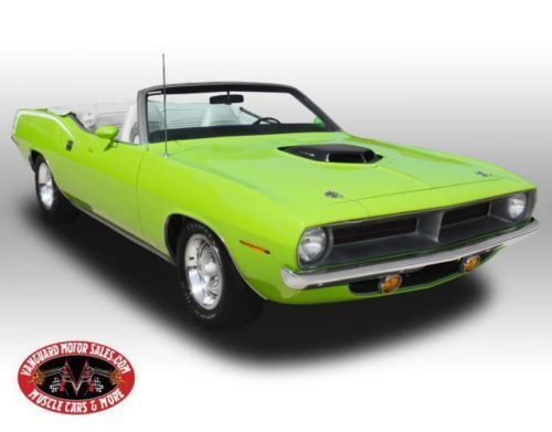 70 cuda tribute convertible shaker rotisserie restored