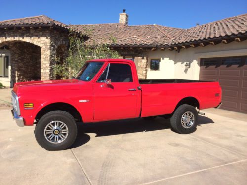 1972 chevy k-20 4 x 4 longbed truck cheyenne