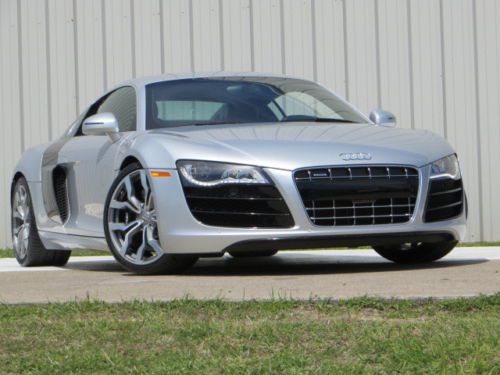 10 audi r8 v10 6spd-mt navi b/o sound camera sensors 75- warranty carbon pkg tx