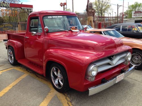 1955 55 ford f100 pickup street hot rod truck