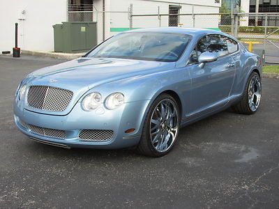 2007 bentley continental gt / one owner / low miles /  attractive light blue