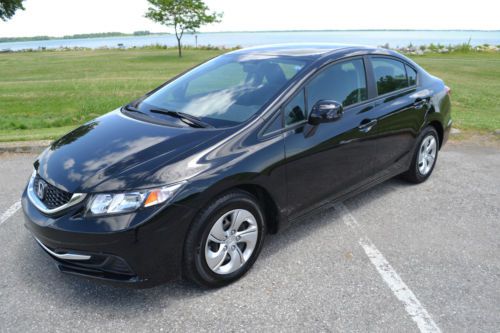 2013 honda civic lx sedan 4-door 1.8l/ only 6700 miles/1owner/rebuilt no reserve