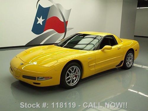 2003 chevy corvette z06 405 hp 6-spd leather hud 7k mi texas direct auto
