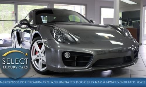 Msrp $78500 cayman s pdk nav prem pkg vent seats infotainment pkg pristine