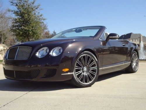 2010 bentley gtc speed convertible 16k miles rare color combo loooook!